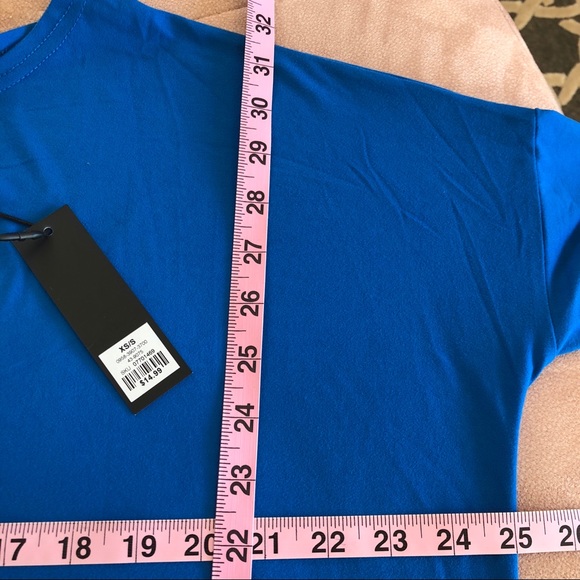 XS/S & M/L BLUE SOFT TUNIC LONG SLEEVE TEE - Picture 5 of 5